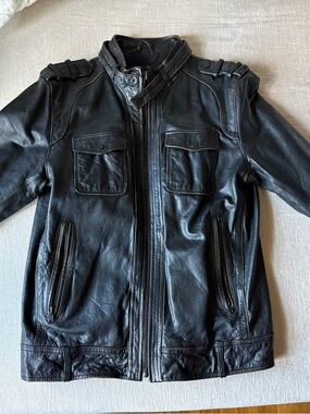 Men's Genuine Leather Jacket (M)
